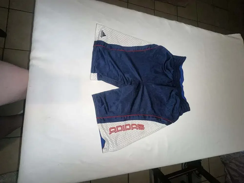 Adidas Reversible Basketball Mesh Shorts Blue and White